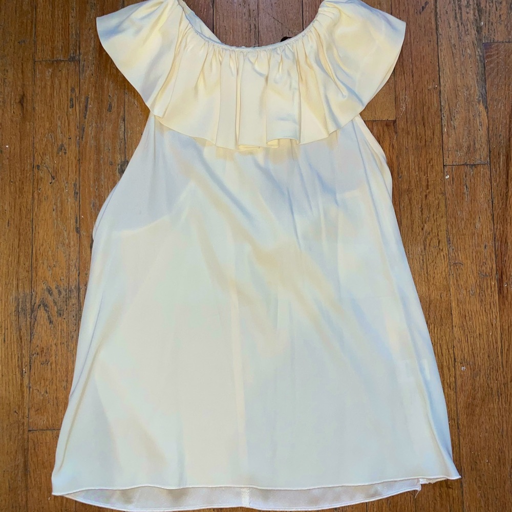 Cream Silk Top by Alicia Levine